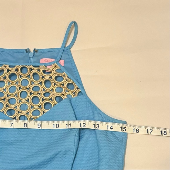 Lilly Pulitzer Larina Shift Dress in Seaspray Blue Size 4 - Picture 6 of 10